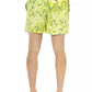 Just Cavalli Green Polyester Men Swim Short