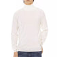 Baldinini Trend White Fabric Men Turtleneck Sweater
