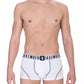 Bikkembergs White Cotton Men's Trunk Underwear Pack