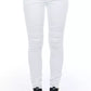 Frankie Morello White Cotton Women Jeans