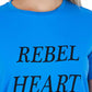 Frankie Morello Light Blue Cotton Women T-Shirt