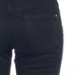 Frankie Morello Black Cotton Women Jeans