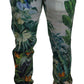 Dolce & Gabbana White Floral Printed Men Jogger Pants