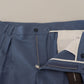 Dolce & Gabbana Blue Linen Chino Formal Pants