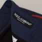 Dolce & Gabbana Blue Cotton Chino Formal Pants