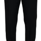 Dolce & Gabbana Black Wool Chino Formal Pants