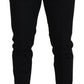 Dolce & Gabbana Black Polyester Chino Formal Pants