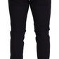 Dolce & Gabbana Black Wool Chino Formal Pants