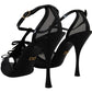 Dolce & Gabbana Black Stiletto High Heels Sandals Shoes