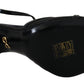 Dolce & Gabbana Black Stiletto High Heels Sandals Shoes