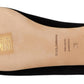 Dolce & Gabbana Black DG Sacred Heart Patch Slip On Flat Shoes