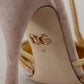 Dolce & Gabbana Pink Crystal T-strap Heels Pumps Shoes