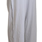 John Galliano White Cotton Logo Loose Men Pants