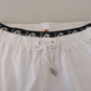 John Galliano White Cotton Logo Loose Men Pants