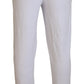 John Galliano White Cotton Logo Mens Jogger Pants