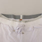 John Galliano White Cotton Logo Mens Jogger Pants