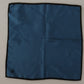 Dolce & Gabbana Black Blue DG Crown Printed Square Handkerchief Scarf