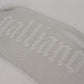 John Galliano Gray Logo Knitted Neck Wrap Shawl Foulard Scarf