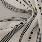 Dolce & Gabbana White Dotted Stripes Square Handkerchief Viscose Scarf