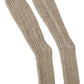 Dolce & Gabbana Beige Wool Knit Calf Long Women Socks