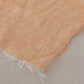 Malo Peach Linen Knitted Shawl Wrap Fringes Scarf