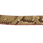 Dolce & Gabbana Beige Exotic Leather Crystals Shoulder Strap