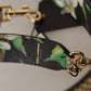 Dolce & Gabbana Beige Exotic Leather Crystals Reversible Shoulder Strap