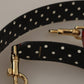 Dolce & Gabbana Red Python Leather Crystals Reversible Shoulder Strap