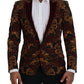 Dolce & Gabbana Multicolor Floral Single Breasted Martini Blazer