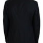 Dolce & Gabbana Dark Blue Wool Formal Sicilia Blazer