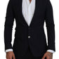 Dolce & Gabbana Blue Wool Formal Taormina Blazer