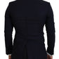 Dolce & Gabbana Blue Wool Formal Taormina Blazer