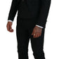 Dolce & Gabbana Black Polyester Men 2 Piece MARTINI Suit