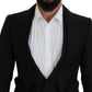 Dolce & Gabbana Black Polyester Men 2 Piece MARTINI Suit