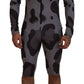 Dolce & Gabbana Gray Patterned Polyester Wetsuit Swimwear