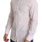Dolce & Gabbana Light Pink Cotton Formal GOLD Dress Shirt