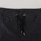 Dolce & Gabbana Grey Cotton Tapered Cotton Pants