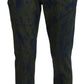 Dolce & Gabbana Blue Green Skinny Cotton Denim Jeans