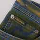 Dolce & Gabbana Blue Green Skinny Cotton Denim Jeans