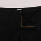 GF Ferre Black Cotton Stretch Chinos Pants