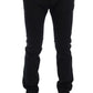 GF Ferre Blue Cotton Stretch Chinos Pants