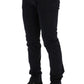 GF Ferre Blue Cotton Stretch Chinos Pants
