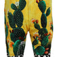 Dolce & Gabbana Multicolor Cactus Print Cotton Sweat Shorts