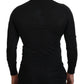 Dolce & Gabbana Gray Cashmere V-neck Gold Heart Sweater