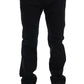GF Ferre Blue Cotton Stretch Chinos Pants