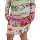 Dolce & Gabbana Multicolor Silk Floral Bodycon Sheath Dress