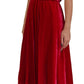 Dolce & Gabbana Pink Viscose Stretch Strapless A-line Dress