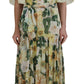 Dolce & Gabbana Multicolor Silk Floral Print Long Maxi Dress