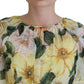 Dolce & Gabbana Multicolor Silk Floral Print Long Maxi Dress