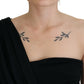 Dolce & Gabbana Black Wrap Sheath One Shoulder Wool Dress